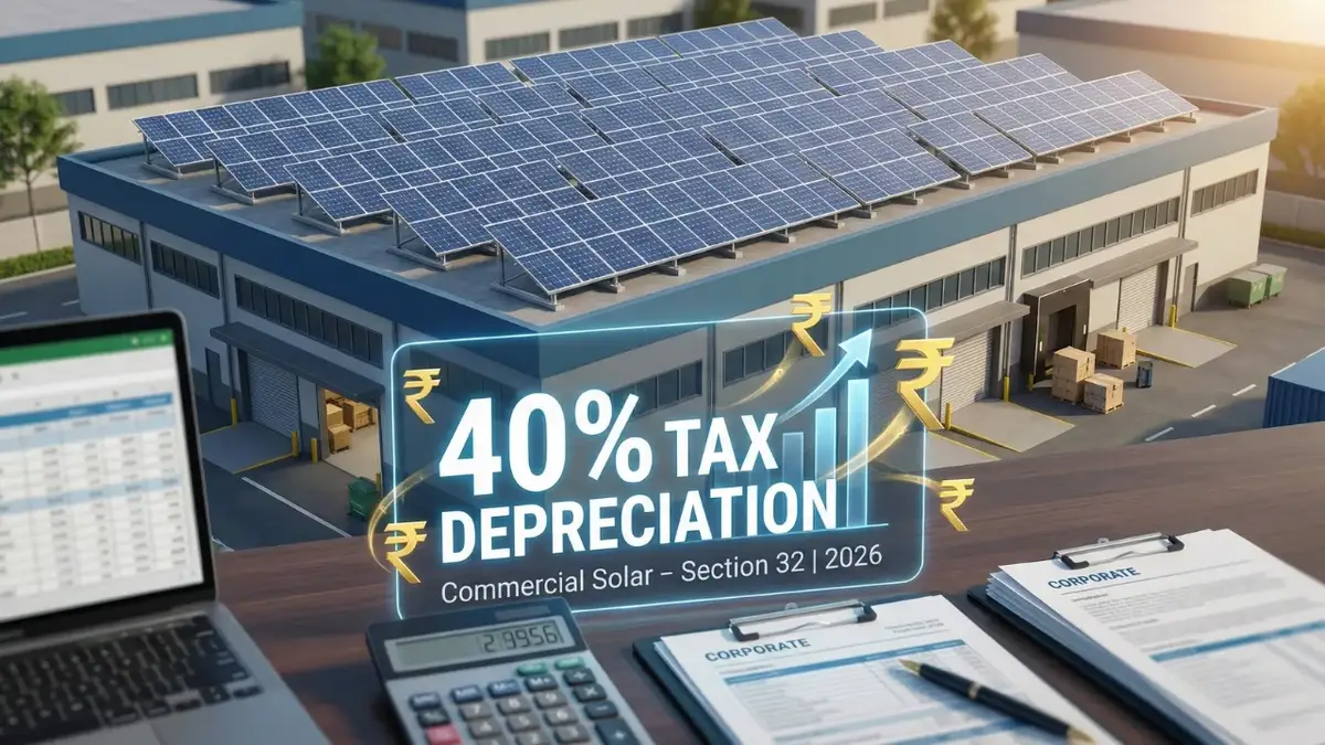 Commercial Solar Tax Benefits 2026: Accelerated Depreciation Guide (Section 32)