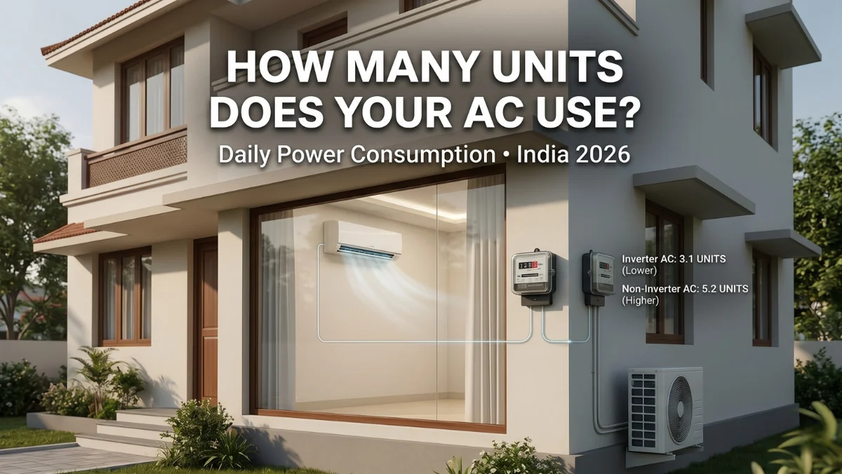 How Many Units Does an AC Consume Per Day in India? (2026 Engineering Guide)