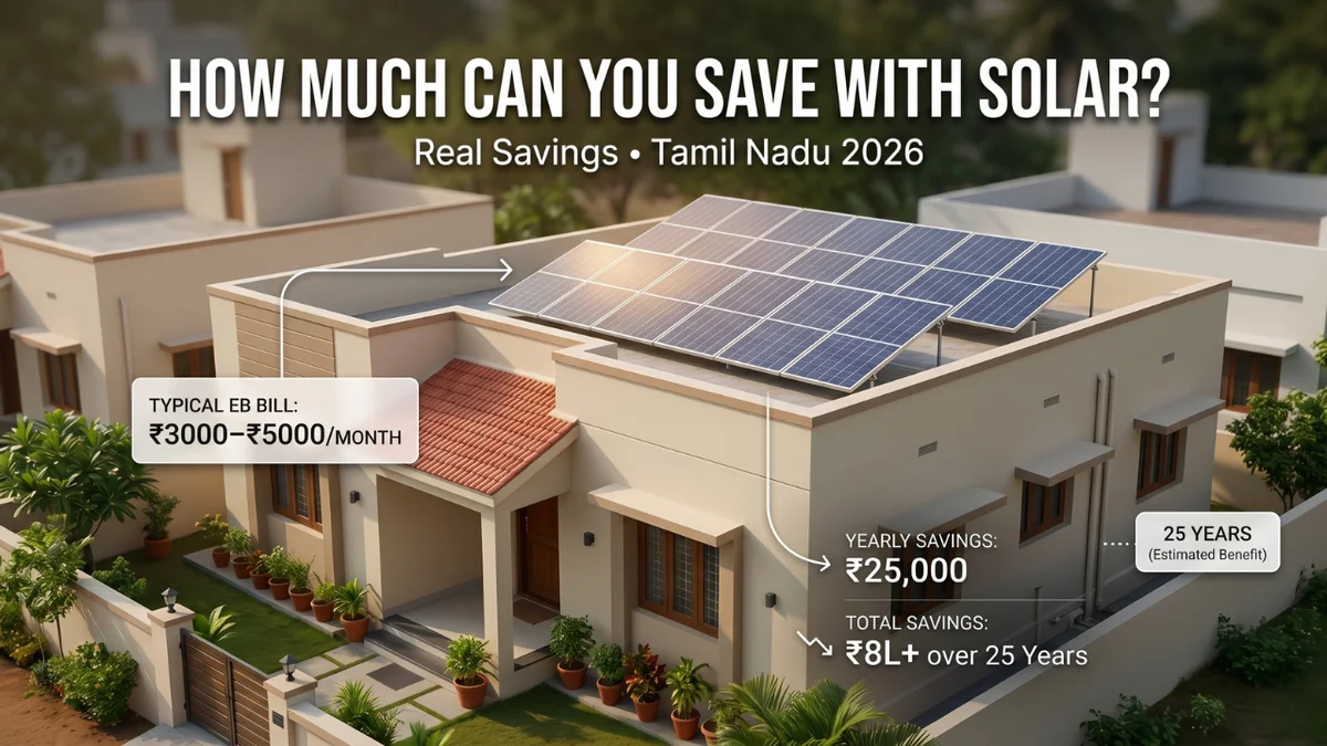 How Much Can You Save With Solar Panels in India? (Real Numbers, 2026)