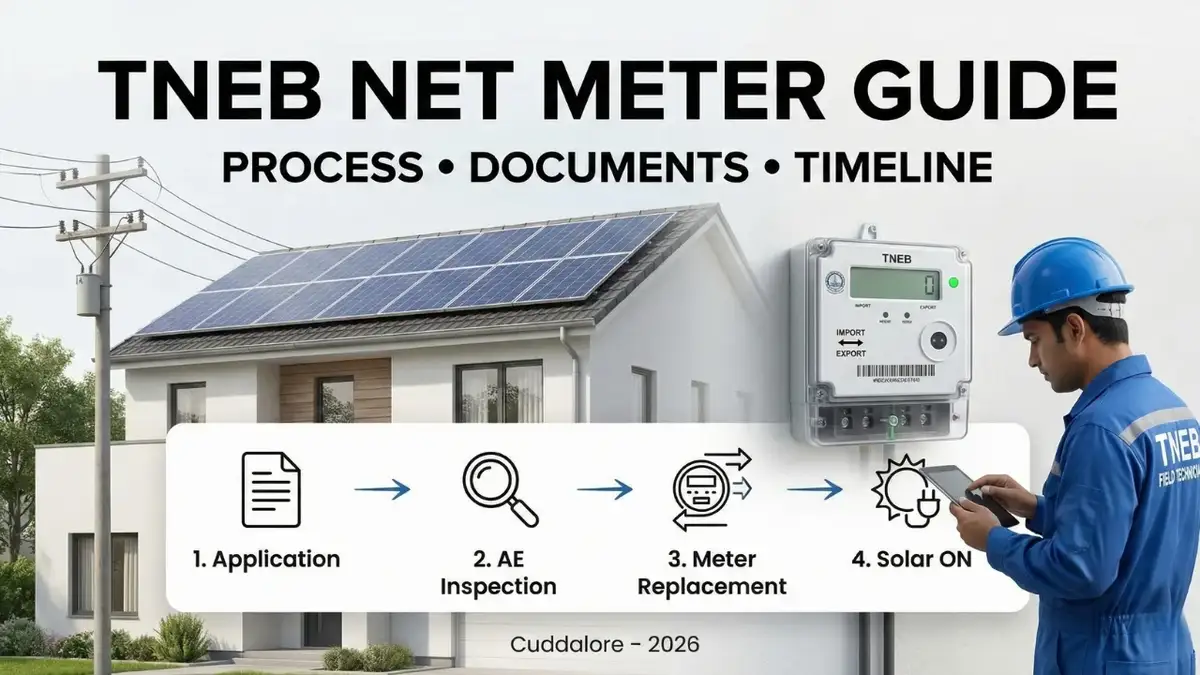 How to Get TNEB Net Meter in Cuddalore (2026 Process & Timeline)