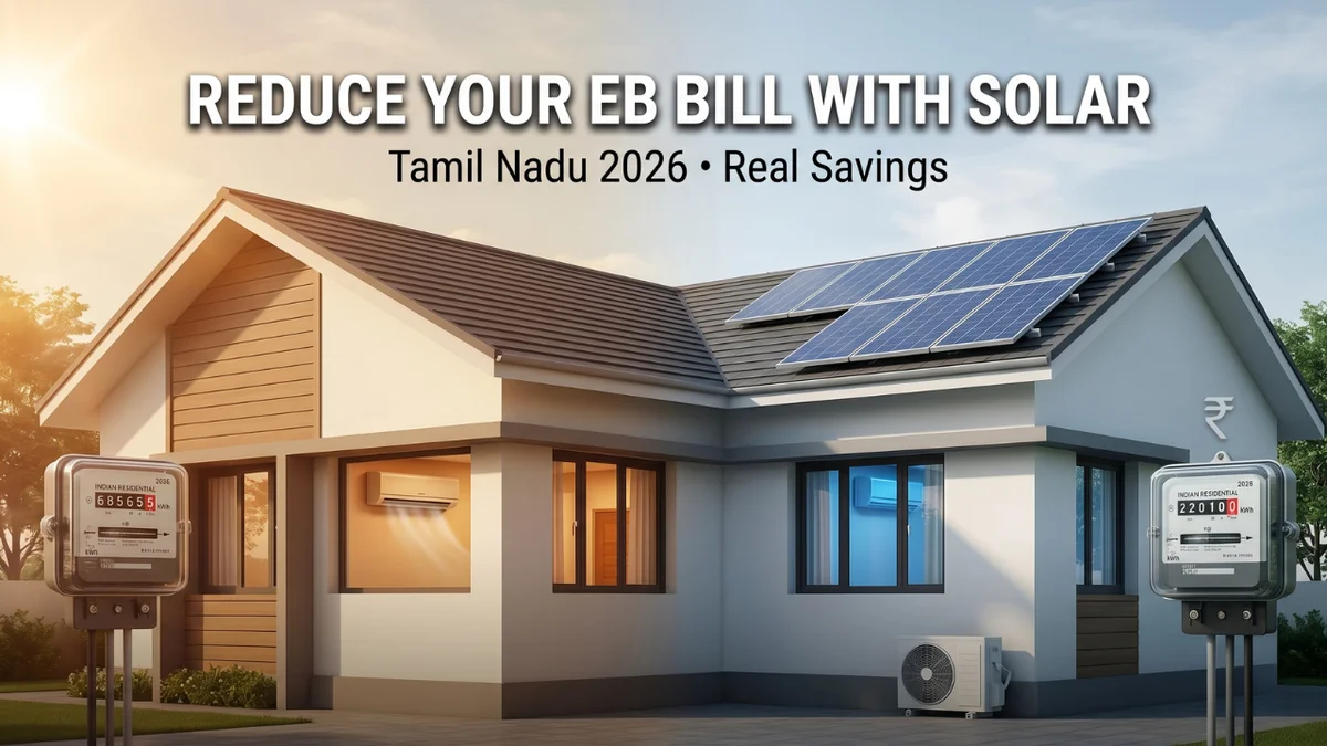 How to Reduce Your Electricity Bill in Tamil Nadu Using Solar Panels (2026)